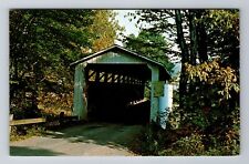 New Wilmington PA-Pennsylvania, Old Covered Bridge, Antique, Vintage Postcard picture