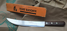 VILLAGE BLACKSMITH BUTCHER KNIFE  VINTAGE ANTIQUE picture