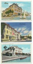St. Augustine FL Hotel Bennett Lot of 3 Old Postcards Florida picture