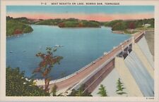 Boat Regatta Norris Dam Lake Norris, Tennessee TN c1930s Postcard 7112.4 picture
