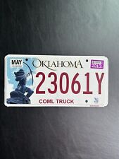 2010 Oklahoma License Plate COML TRUCK 23061Y picture