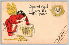 Ohio OH - Doesn't Cupid cut any ice with you - Vintage Postcard - Posted picture