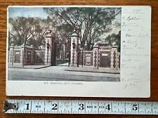 Antique Postcard Memorial Gate Harvard Massachusetts Posted 1905 picture