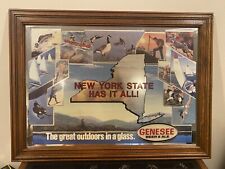 Genesee Beer Frame Mirror Sign, New York State Has It All 23” X 17” Cream Ale picture