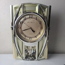 Vintage Gustav Becker Gold Tone Musical Pendulum Quartz Wall Clock picture