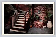 New Orleans LA-Louisiana, Stairway, Old Absinthe House, Vintage c1914 Postcard picture