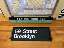 R32 NYC NY SUBWAY ROLL SIGN 59 STREET BROOKLYN 4 AVENUE SUNSET PARK BMT BROADWAY picture