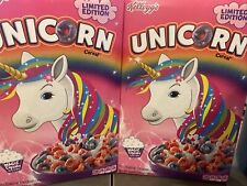 2 Pack Kellogg's UNICORN Magic Cupcake Breakfast Cereal 10 oz. Expired  Display picture