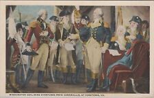 Postcard Washington Declining Overtures from Cornwallis Yorktown VA  picture