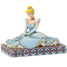 ✿ New JIM SHORE DISNEY Figurine CINDERELLA Sit Princess Be Charming Blue 6001276 picture