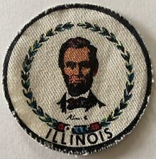 Vintage State of Illinois Patch with Abraham Lincoln Portrait picture