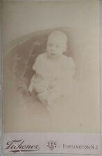 Burlington New Jersey Vintage Cabinet Photo FRANK ATKINSON Baby Boy 1890s picture