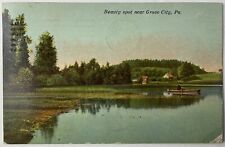 Beauty Spot Near GROVE CITY PA c1913 Lake Scene MERCER COUNTY PA Postcard picture