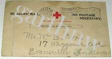 SOLDIERS' MAIL ca 1917 RED CROSS CARD SHIP SAFE OVERSEAS ARRIVAL WORLD WAR I AEF picture