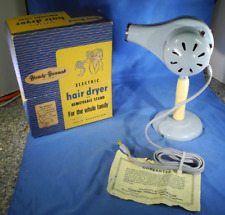 Vintage Handy Hannah #695 Blue Electric Hair Dryer w/ Stand  Orig. Box (TESTED) picture