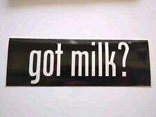 Vintage GOT MILK? Bumper Sticker 1993 Dairy Promotion NEW Label  3