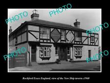 OLD LARGE HISTORIC PHOTO ROCHFORD ESSEX ENGLAND THE NEW SHIP TAVERN c1940 picture