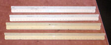 4 Vintage Architect Scale Triangular Drafting Rulers PRO-ART Fullerton Pickett picture