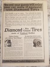 Tire Ads 2 Print Ads Colliers 1912-1913 picture