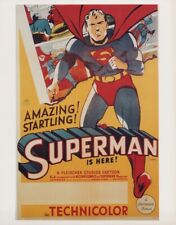 Superman is Here vintage cartoon series artwork 8x10 inch photo picture