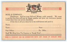 c1930's Rose & Company Agency Department Chicago Illinois IL Postal Card picture