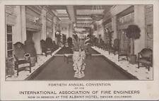 Postcard Fortieth Annual Convention Fire Engineers Albany Hotel Denver CO  picture