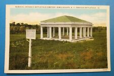 Saratoga Battlefield Memorial Entrance, Bemis Heights, NY Vintage PC Postcard picture