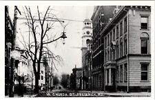 Frederick Maryland View on W Chirch Street Telegraph Sign Repro Postcard U14 picture