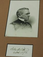 Genuine General John A. Dix (1798-1879) Autograph & Engraving 12 x 16