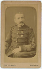 CDV circa 1885. Military. Commander. Infantry. Military. Officer 57 Neck picture