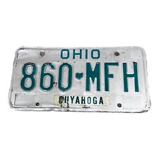 Vintage Ouyahoga Ohio Collectible License Plate Original Tag # 860 MFH 1970s picture
