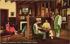 Vintage Postcard- Interior of Chewning's Tavern, Williamsburg, VA. picture