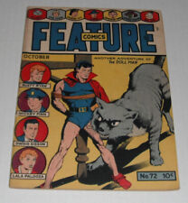 Feature Comics # 72....Good+  2.5 grade..looks nicer...1943 Doll Man--Quality -F picture