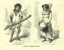 Madagascar Modes of Punishing Slaves 1859 Antique Engraving Print picture