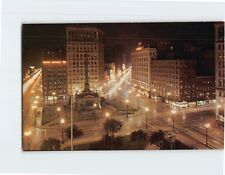 Postcard Cleveland's Public Square at Night Cleveland Ohio USA picture