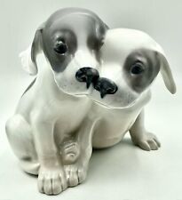 ROYAL COPENHAGEN Puppy Dogs Porcelain Figurine 260 1st Discontinued Denmark 1966 picture