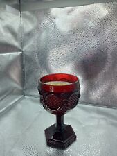 1983  Avon 1876 Cape Cod Collection Ruby Red Candle Holders  picture