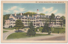 c1930s Natural Bridge Hotel Rockbridge County Virginia VA VTG Linen Postcard picture