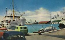 Niigata Harbour Harbor Postcard Japan Boats picture