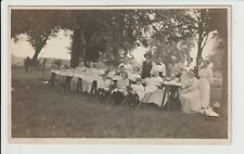 Springfield Oregon RPPC Family Picnic Outside Real Photo Postcard OR UN-POSTED picture