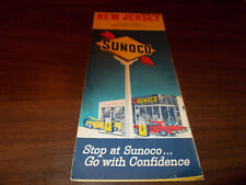1962/63 Sunoco New Jeresey Vintage Road Map picture