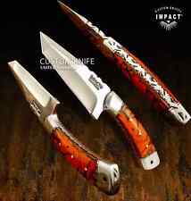 IMPACT CUTLERY CUSTOM TANTO POINT HUNTING SKINNING KNIFE RESIN HANDLE- 1680 picture