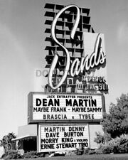 SANDS HOTEL CASINO SIGN DEAN MARTIN MAYBE FRANK MAYBE SAMMY  8X10 PHOTO (CC-125) picture