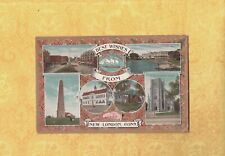 CT New London 1908-19 antique postcard BEST WISHES CONNECTICUT picture