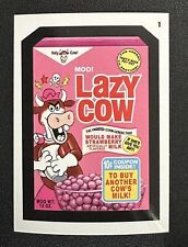 2023 Topps Wacky Packages Old School S11 # 1 LAZY COW card in Toploader picture