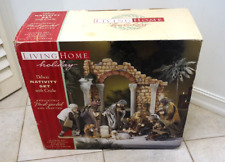 Living Home Holiday  Large 14 Piece Christmas Nativity Set w/ Creche - Beautiful picture