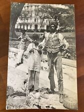 Circa 1910 Colonial Egypt RPPC Postcard. Snake Charmer & Son W/Snakes. picture