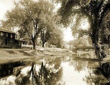 1900 The Canal Near Shickshinny Pennsylvania Old Retro Photo 8.5