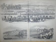 1862 Leslie's Weekly Centerfold-Battle of Willis Church; Morgan Raid in Kentucky picture