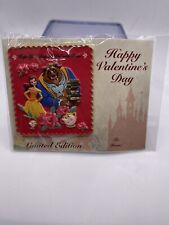 Disney 2024 DEC Valentines Day Card Pin Beauty And The Beast Belle Pins picture